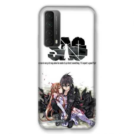 Coque Pour Huawei P Smart (2021) Manga SAO sword Art Online Blanc