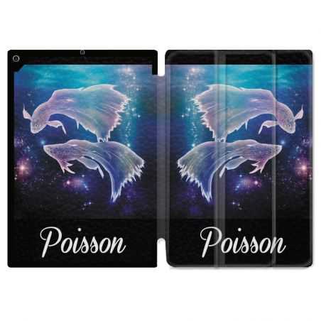 Housse Smart Cover Pour Ipad 10.2 Signe Zodiaque 2 Poisson