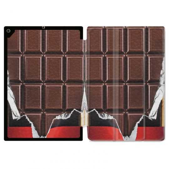 Housse Smart Cover Pour Ipad 10.2 Trompe Oeil Chocolat