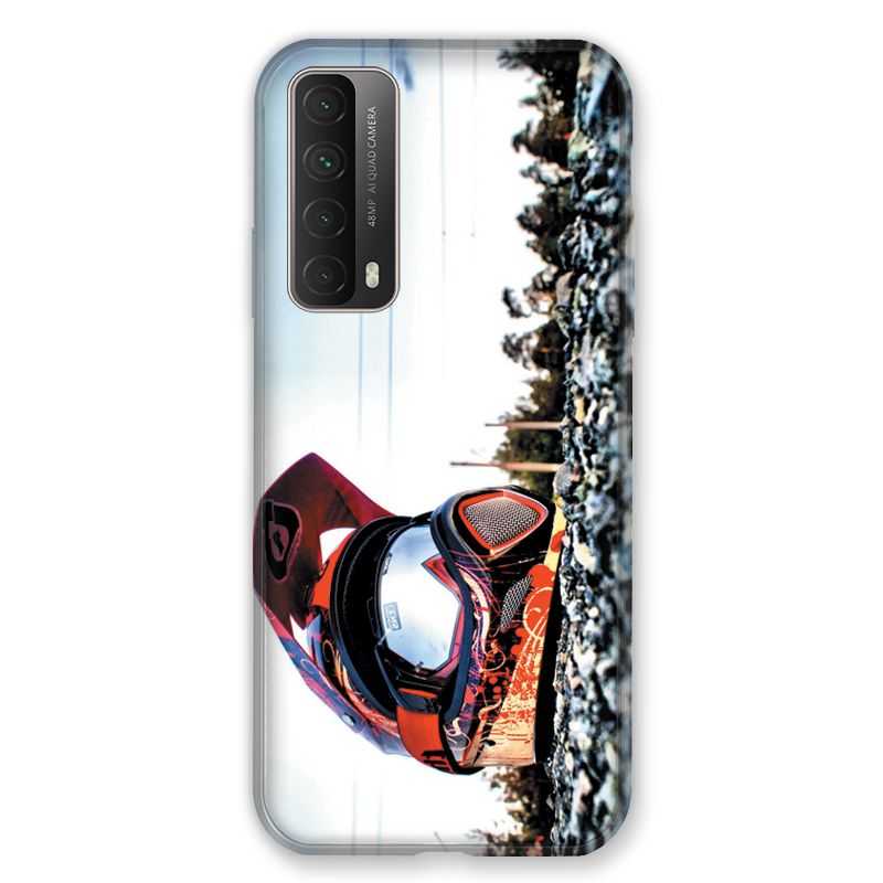 Coque Pour Huawei P Smart (2021) Moto Casque Cross