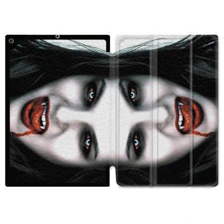 Housse Smart Cover Pour Ipad 10.2 Vampire Blanc