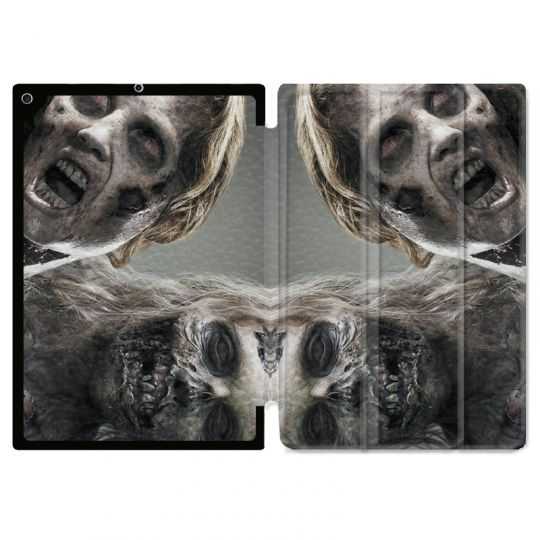 Housse Smart Cover Pour Ipad 10.2 Zombie Blanc