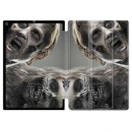 Housse Smart Cover Pour Ipad 10.2 Zombie Blanc