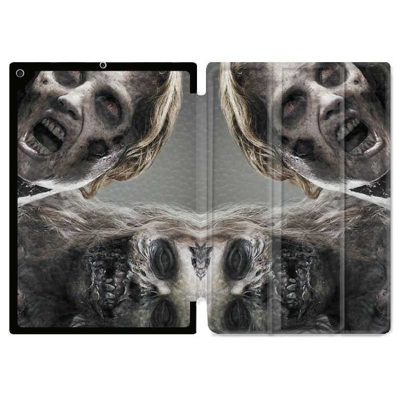 Housse Smart Cover Pour Ipad 10.2 Zombie Blanc