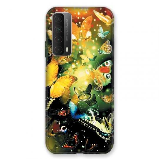 Coque Pour Huawei P Smart (2021) Papillon Jaune