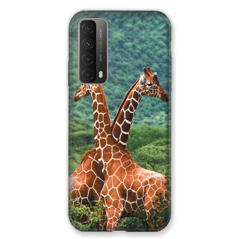 Coque Pour Huawei P Smart (2021) Savane Girafe Duo