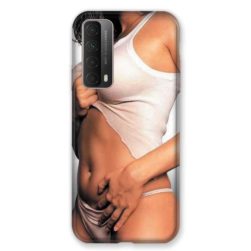 Coque Pour Huawei P Smart (2021) Sexy Tee Shirt Blanc