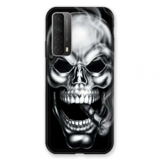 Coque Pour Huawei P Smart (2021) Tete de Mort Fume