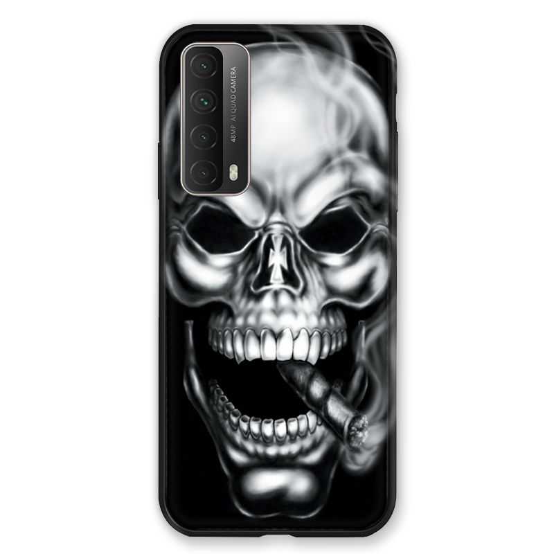 Coque Pour Huawei P Smart (2021) Tete de Mort Fume