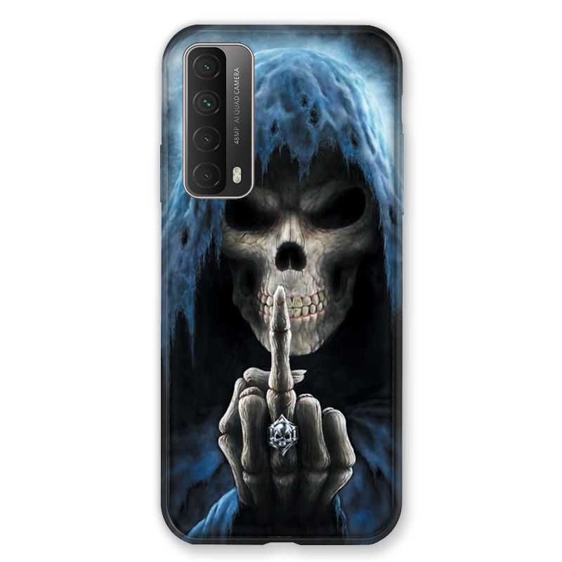 Coque Pour Huawei P Smart (2021) Tete de Mort Doigt