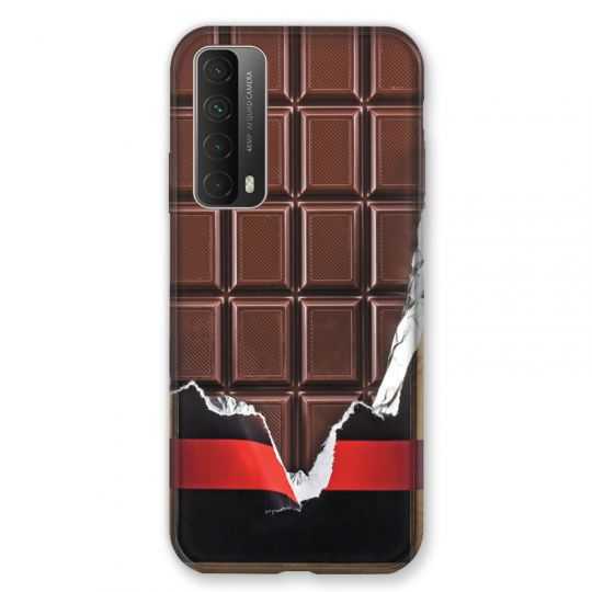 Coque Pour Huawei P Smart (2021) Trompe Oeil Chocolat