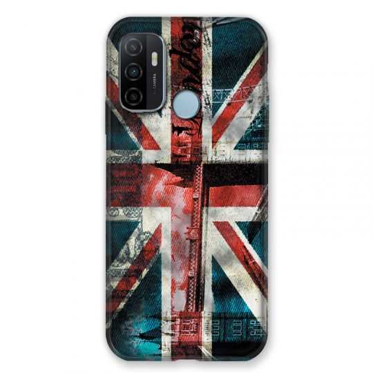 Coque Pour Oppo A53 / A53S Angleterre UK Jean's