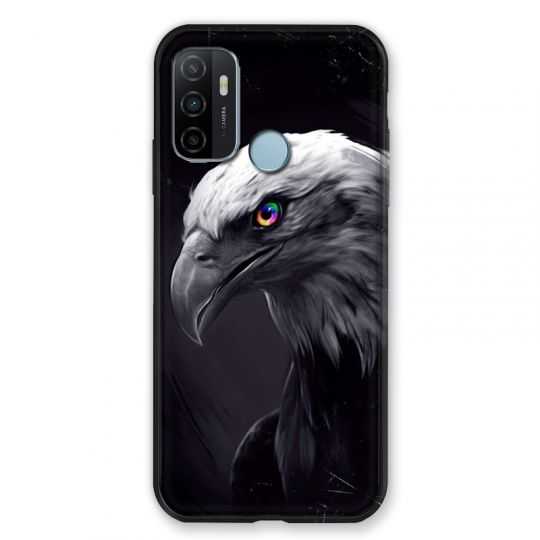 Coque Pour Oppo A53 / A53S Aigle Royal Noir