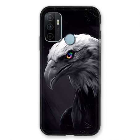 Coque Pour Oppo A53 / A53S Aigle Royal Noir