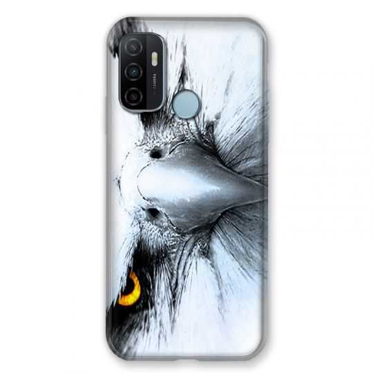 Coque Pour Oppo A53 / A53S Aigle Royal Blanc