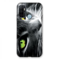 Coque Pour Oppo A53 / A53S Chat Vert