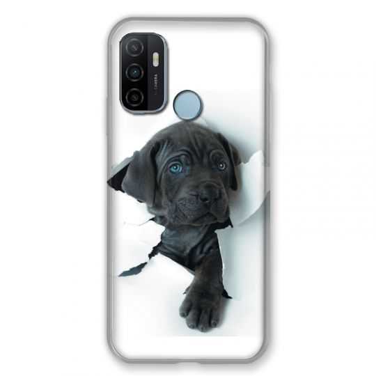 Coque Pour Oppo A53 / A53S Chien Noir