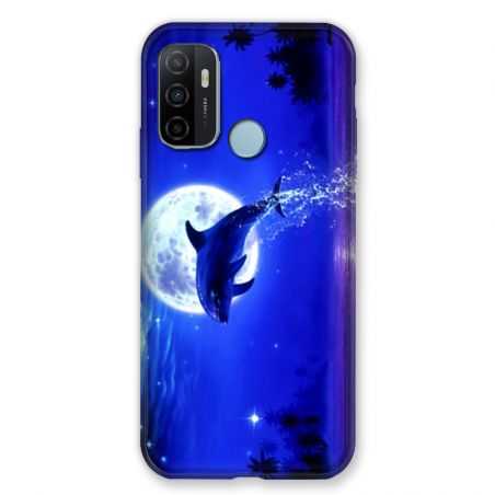 Coque Pour Oppo A53 / A53S Dauphin Lune