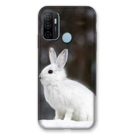 Coque Pour Oppo A53 / A53S Lapin Blanc