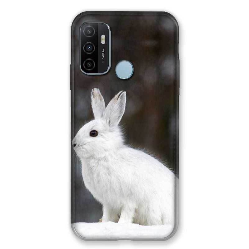Coque Pour Oppo A53 / A53S Lapin Blanc