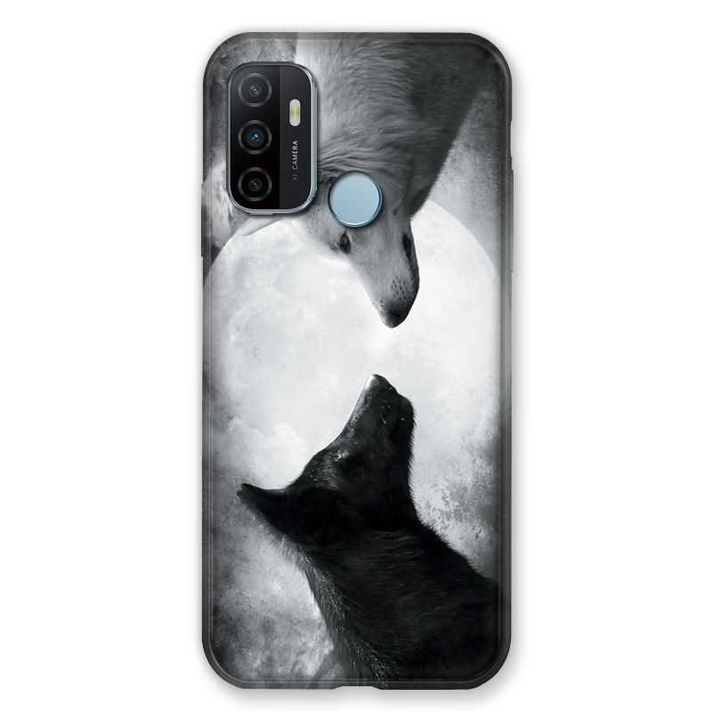 Coque Pour Oppo A53 / A53S Loup Duo