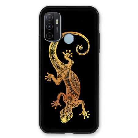 Coque Pour Oppo A53 / A53S Animaux Maori Lezard Noir