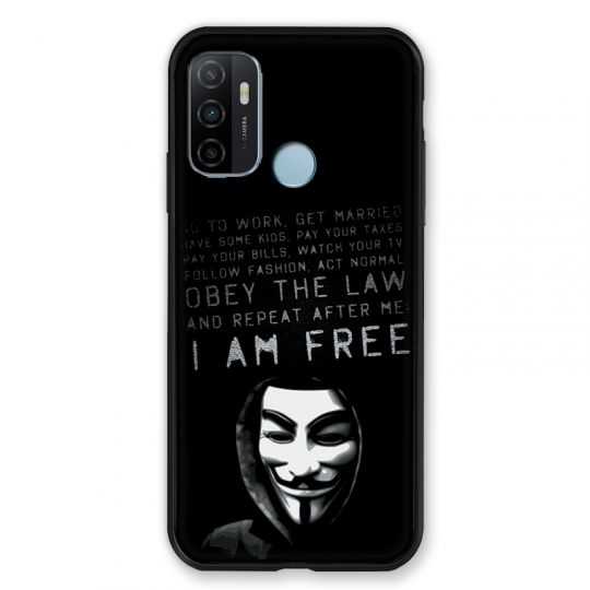 Coque Pour Oppo A53 / A53S Anonymous I am free