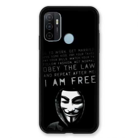 Coque Pour Oppo A53 / A53S Anonymous I am free