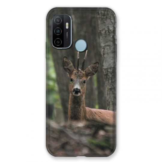 Coque Pour Oppo A53 / A53S Chasse Chevreuil Bois