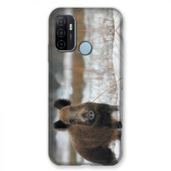 Coque Pour Oppo A53 / A53S Chasse Sanglier Neige