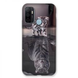 Coque Pour Oppo A53 / A53S Chat Reflet