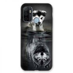 Coque Pour Oppo A53 / A53S Chien Reflet