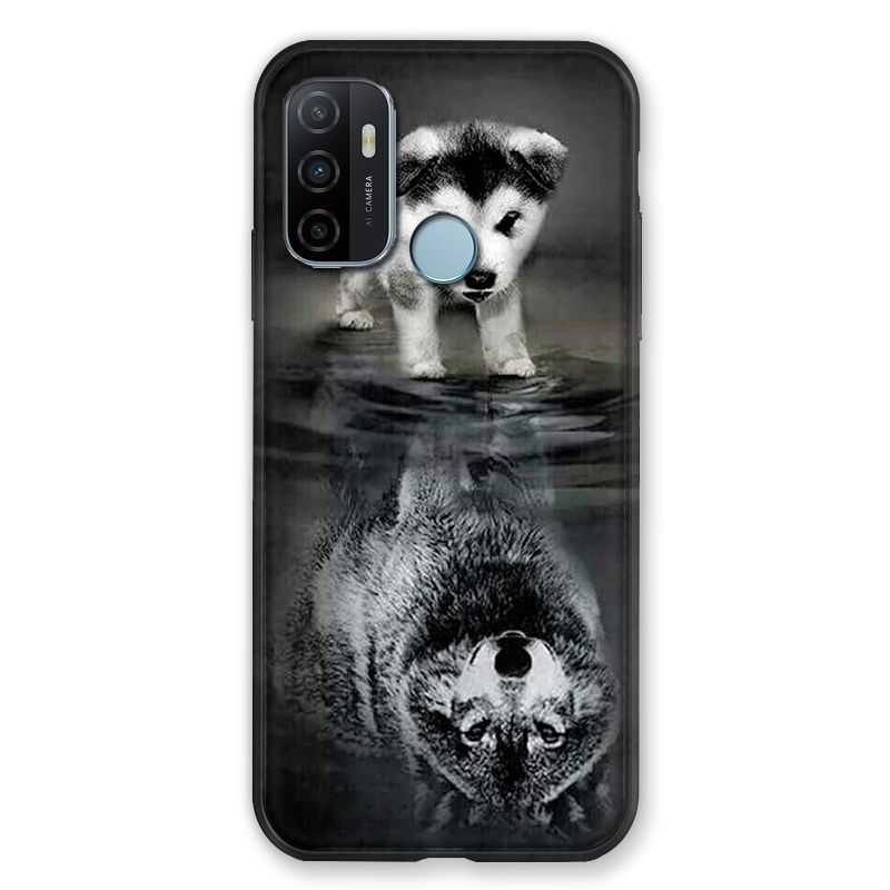 Coque Pour Oppo A53 / A53S Chien Reflet