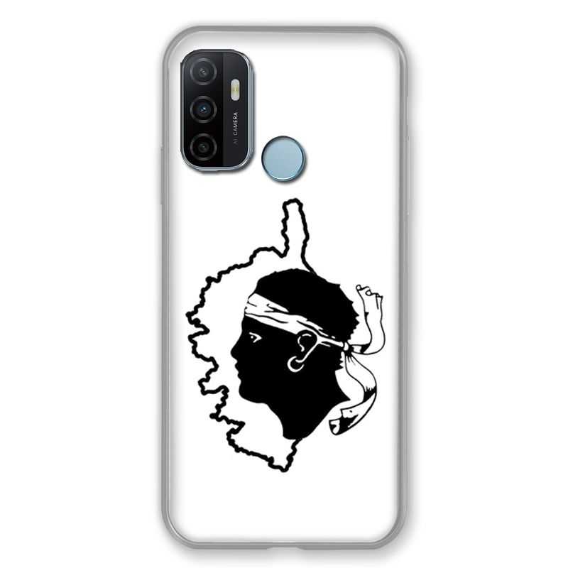 Coque Pour Oppo A53 / A53S Corse Blanc