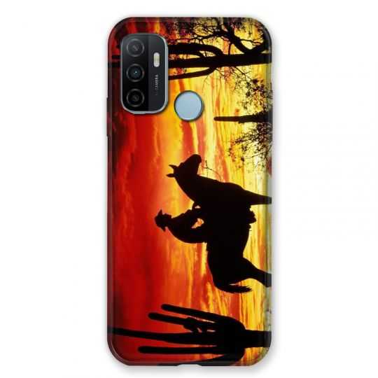 Coque Pour Oppo A53 / A53S Cow Boy Soleil