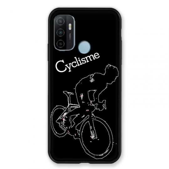 Coque Pour Oppo A53 / A53S Cyclisme Ombre Blanche