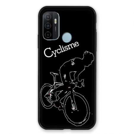 Coque Pour Oppo A53 / A53S Cyclisme Ombre Blanche