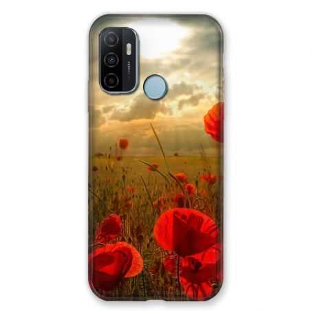 Coque Pour Oppo A53 / A53S Fleur Coquelicot
