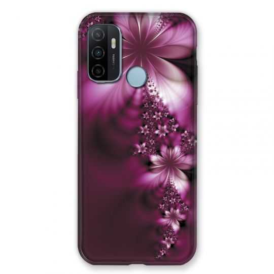 Coque Pour Oppo A53 / A53S Fleur Violette Montante