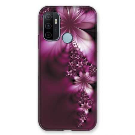 Coque Pour Oppo A53 / A53S Fleur Violette Montante
