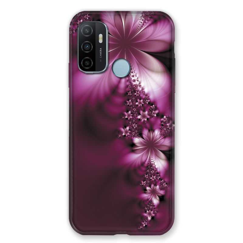 Coque Pour Oppo A53 / A53S Fleur Violette Montante