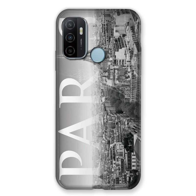 Coque Pour Oppo A53 / A53S France Paris Vintage