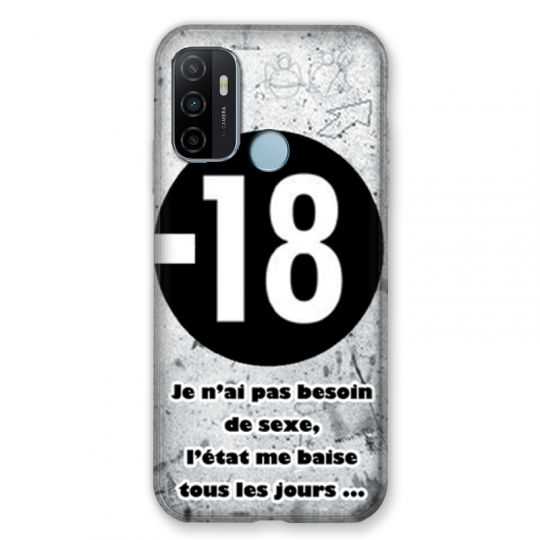 Coque Pour Oppo A53 / A53S Humour 18 Ans