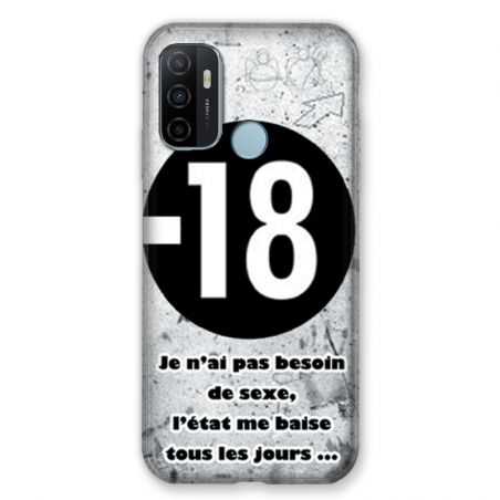 Coque Pour Oppo A53 / A53S Humour 18 Ans
