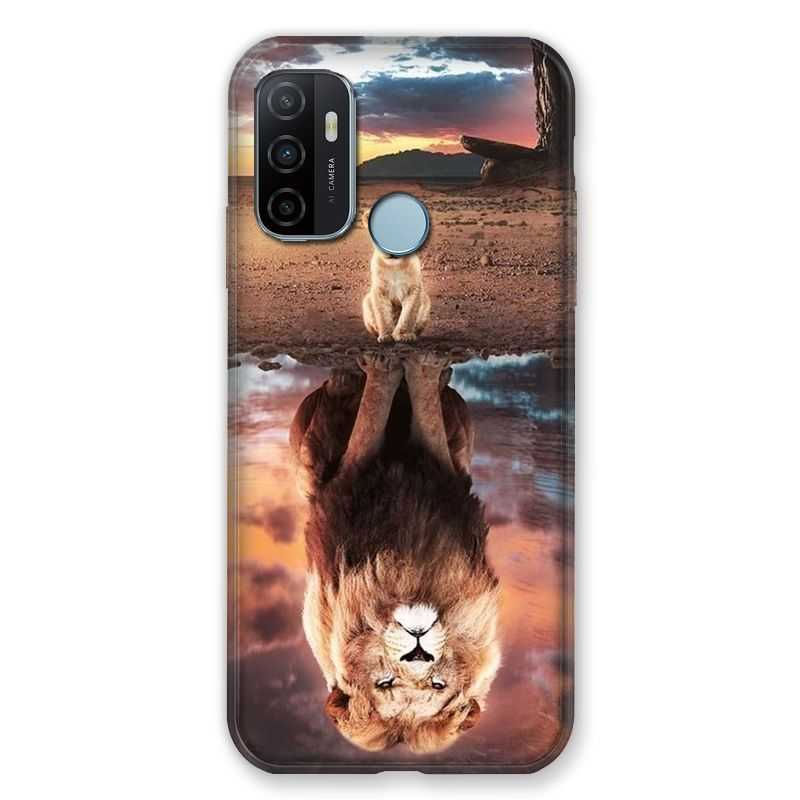 Coque Pour Oppo A53 / A53S Lion Reflet