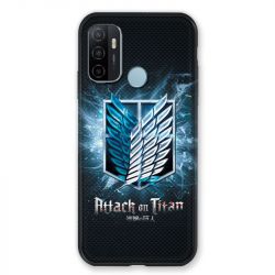 Coque Pour Oppo A53 / A53S Manga Attaque Titans Noir