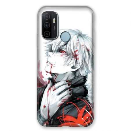 Coque Pour Oppo A53 / A53S Manga Kaneki Blanc