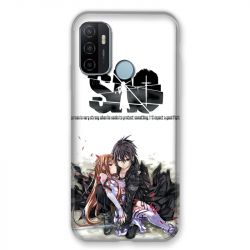 Coque Pour Oppo A53 / A53S Manga SAO sword Art Online Blanc