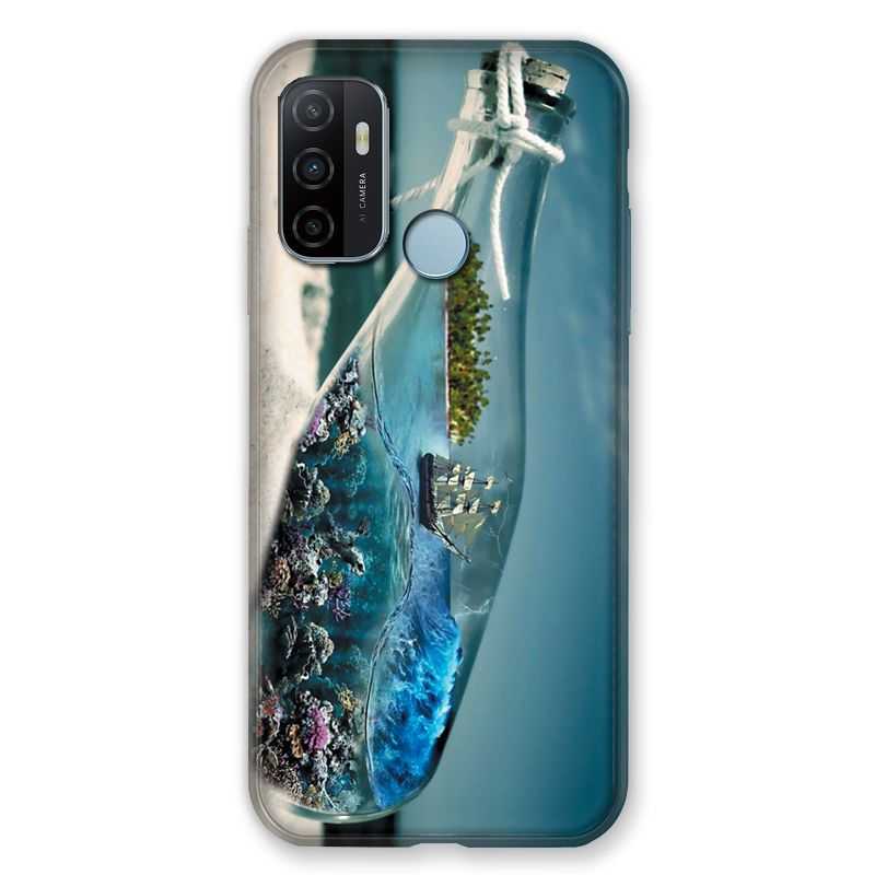 Coque Pour Oppo A53 / A53S Mer Bouteille