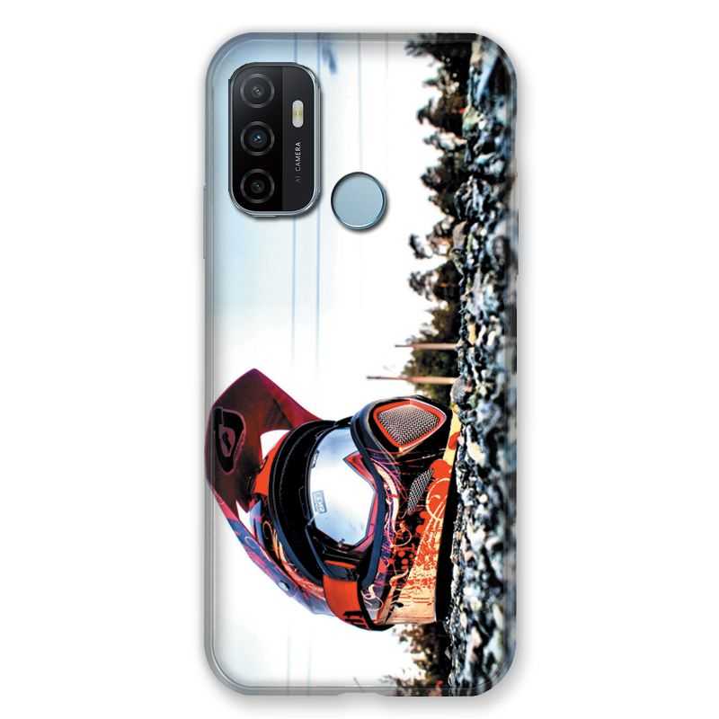 Coque Pour Oppo A53 / A53S Moto Casque Cross